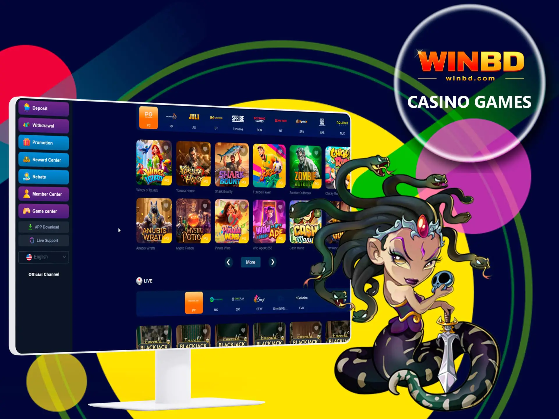 WinBD Premium Casino Games - RNG Certified & Fair Play Guaranteed