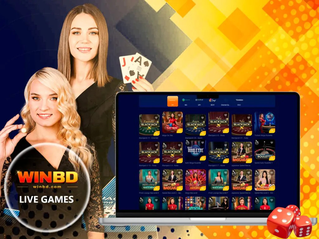 WinBD Live Casino - Professional Dealers & HD Streaming
